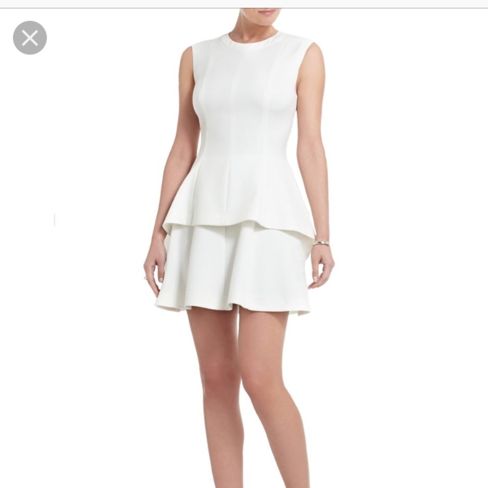 White BCBG dress